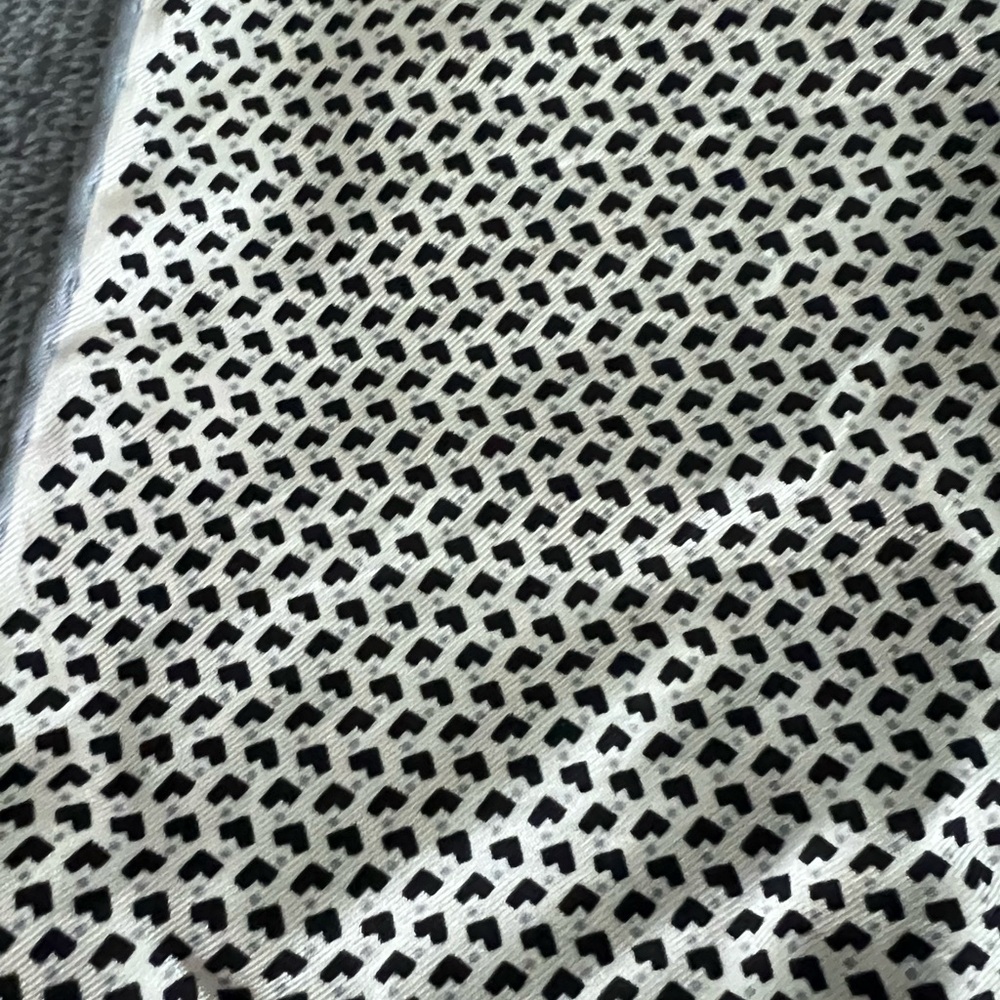 Robert Talbott Black And White Patterned Handkerc… - image 1